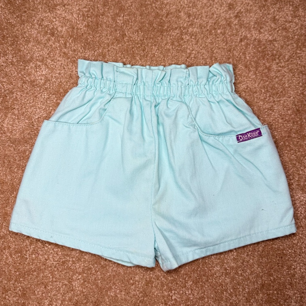 Vintage OshKosh Unisex Blue Cotton Shorts 3T‎ Made in USA